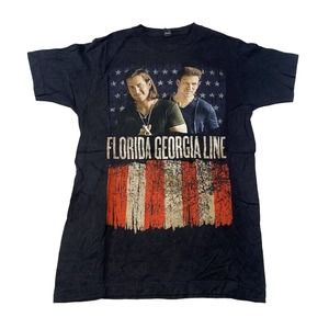 Florida Georgia Line Graphic Tee Thrifted Vintage Style Size S